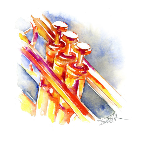 Tangerine Trumpet 8" x 8" Print