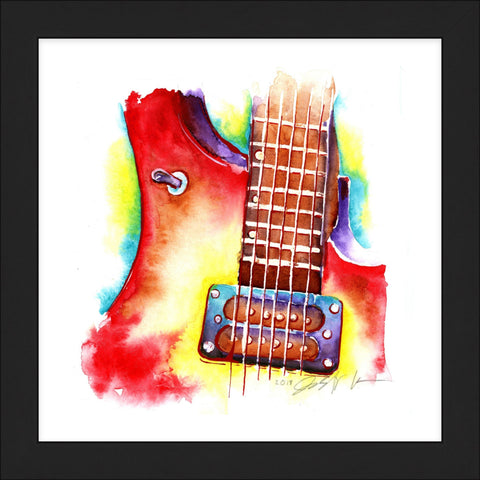 "Promise" Electric Guitar 8" x 8" Print