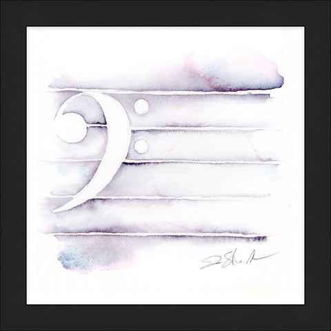 Bass Clef in Moonglow Painting