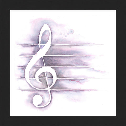 Treble Clef in Moonglow Painting