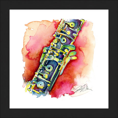 Watermelon Oboe 8" x 8" Print
