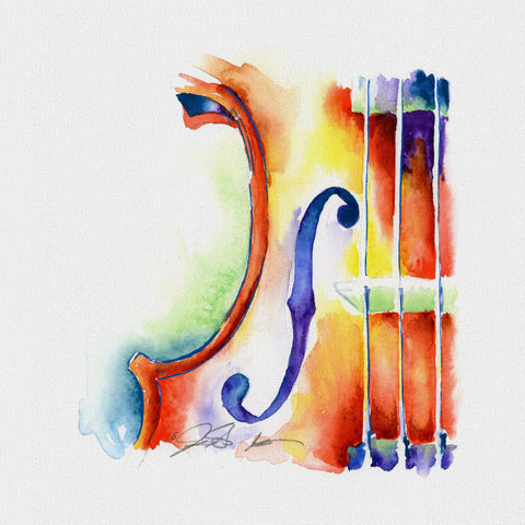 Lemon Viola 8" x 8" Print