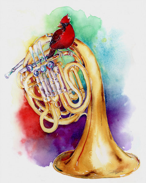 Cardinal on French Horn
