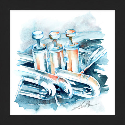 Euphonium Valves in Aqua Green