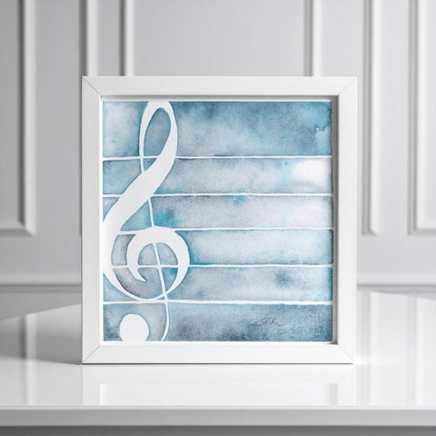 Treble Clef in Frost