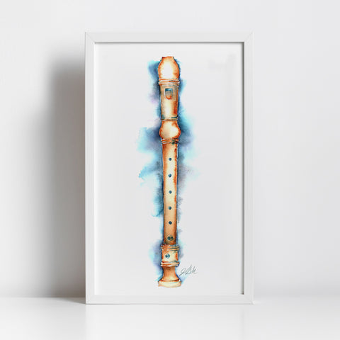 Recorder in Copper and Blue