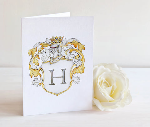 Victoria Crest | Single Letter Monogram | Instant Download - Jamie Hansen Art