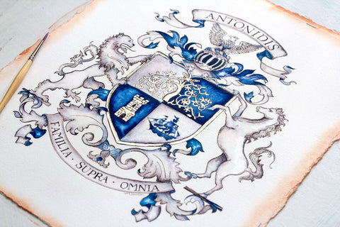 Deposit for a Custom Family Crest by Jamie Hansen - Jamie Hansen Art