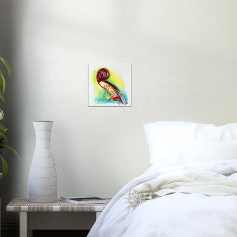 strings instrument artwork on wall