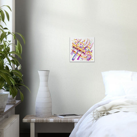 french horn art for your music room
