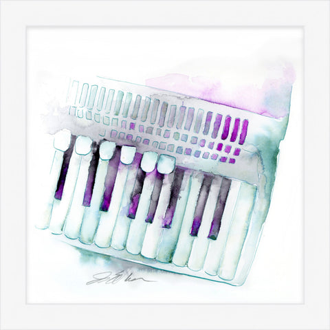 Accordion Watercolor Painting