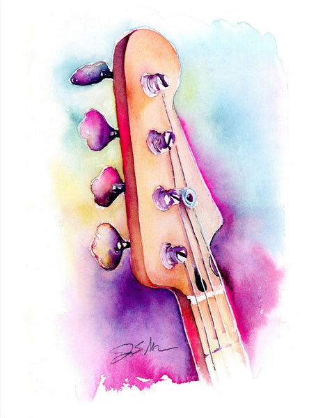 Fender Precision Bass Guitar Painting