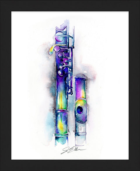 Oil Slick Alto Flute - Colorful Curved Alto Flute