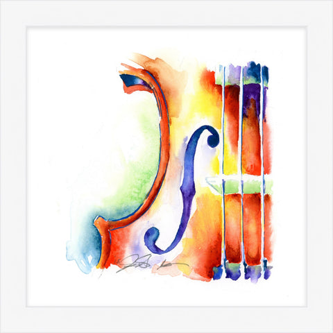 Lemon Viola 8" x 8" Print