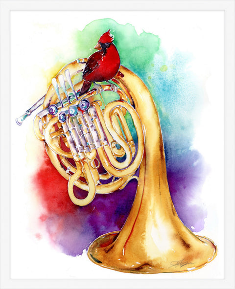Cardinal on French Horn