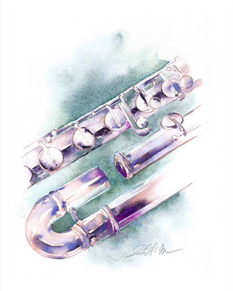 Bass Flute in Sunset Mist