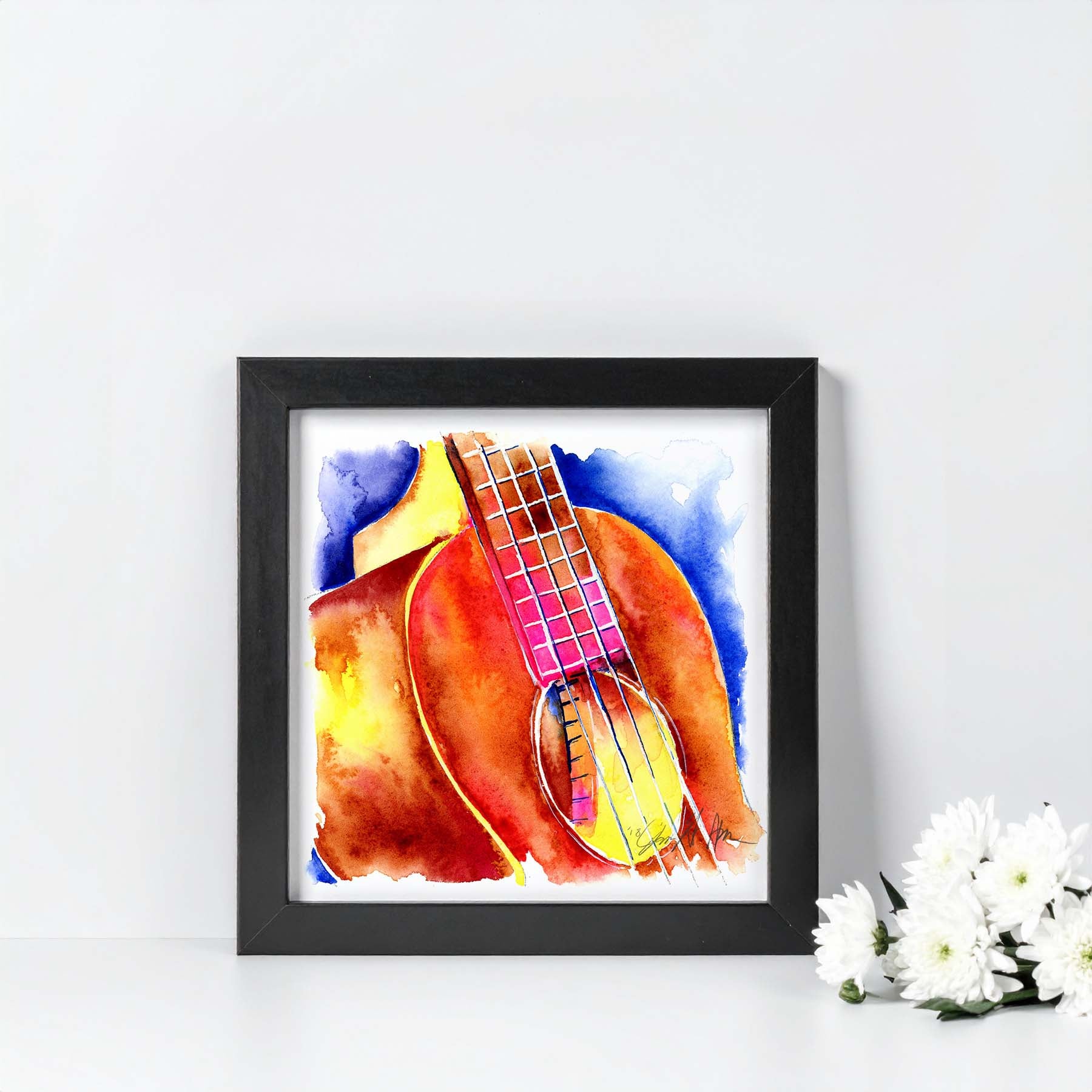 Ukulele Art Print | Ukulele Soundhole Watercolor – Jamie Hansen Art