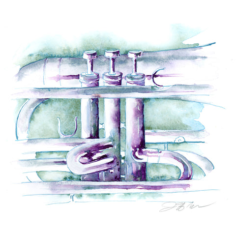 Marching Baritone Horn in Mineral Violet