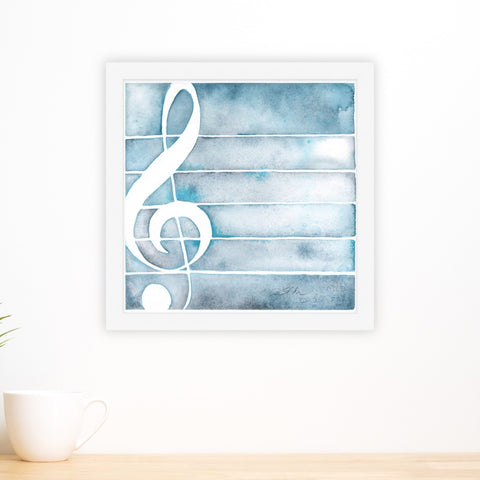 Treble Clef in Frost