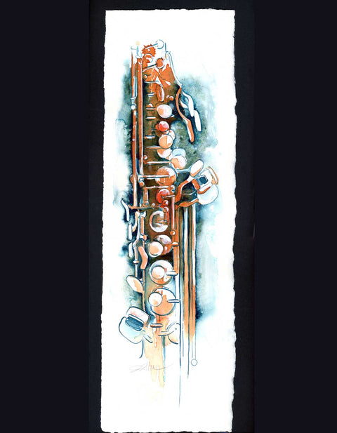 Soprano Saxophone in Copper