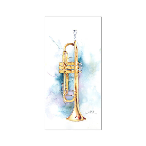 Bb Trumpet Fine Art Print