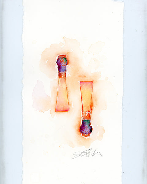 Bassoon Reed Watercolor Painting