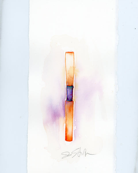 Double Reed No. 2 in Orange & Violet