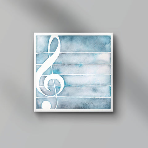 Treble Clef in Frost