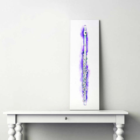 violet flute painting on canvas