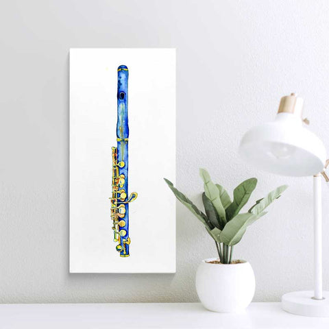 Piccolo Painting- Woodwinds Watercolor Art by Jamie Hansen