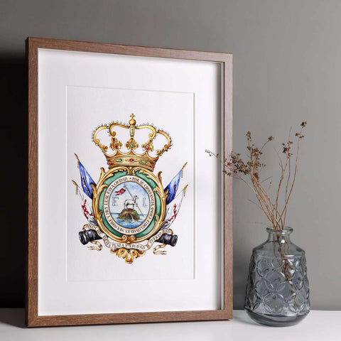 Regimental Arms of San Juan from "San Juan 1797" Art Print