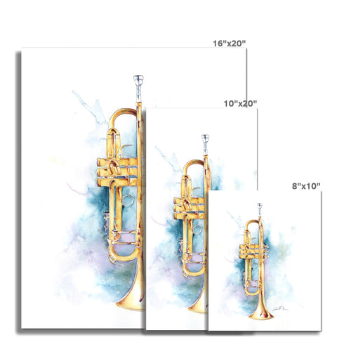 Bb Trumpet Fine Art Print