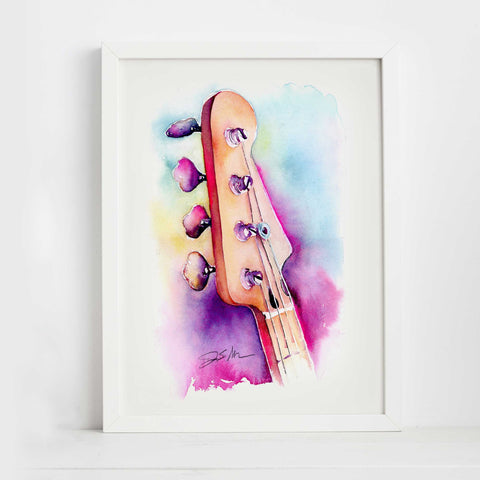 Fender Precision Bass Guitar Painting