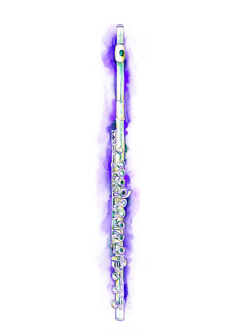 purple flute painting