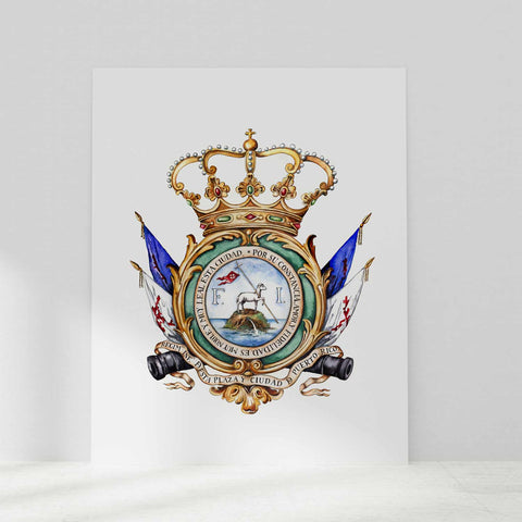 san juan puerto rico regimental arms artwork