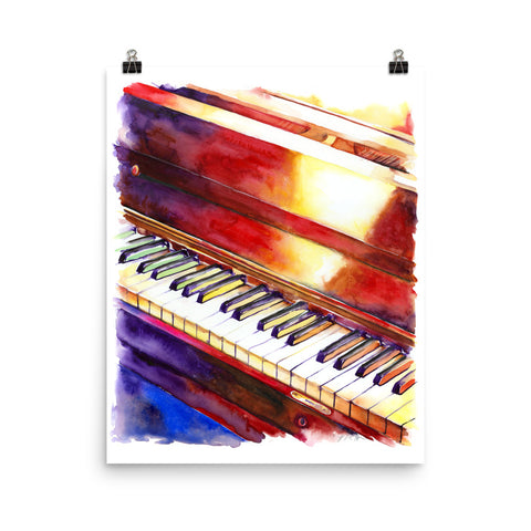 Black and White Keys - Piano Art Print by Jamie Hansen - Jamie Hansen Art